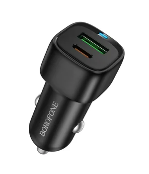 АЗУ Borofone BZ34B Cloud PD20W+QC3.0 total 38W (1USB-A/1C) Black