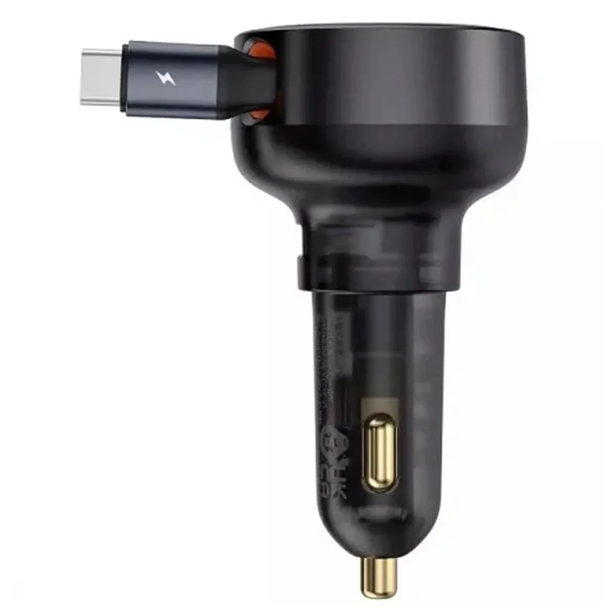АЗУ Baseus Enjoyment Pro PD60W with retractable cables (1USB-A/1C/1L) (C00057802111) Cluster Black