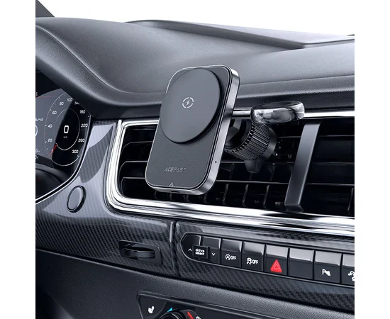 Автодержатель с БЗУ Acefast D18 2in1 in-car Black