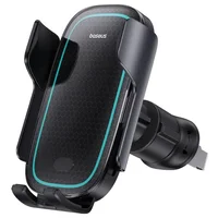 Автотримач із БЗУ Baseus Milky Way Pro Wireless Charging Electric Car Mount 15W (C40357000111-0) Cluster Black