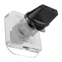 Автотримач із БЗУ Hoco HW17 Crystal (air outlet) Gray