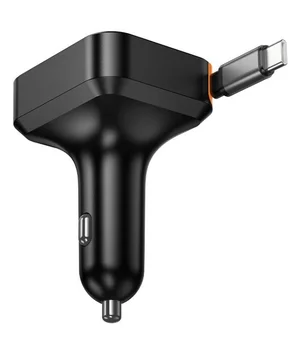 АЗУ Hoco NZ18 Guardian PD65W with retractable cable (1USB-A/2C) Black