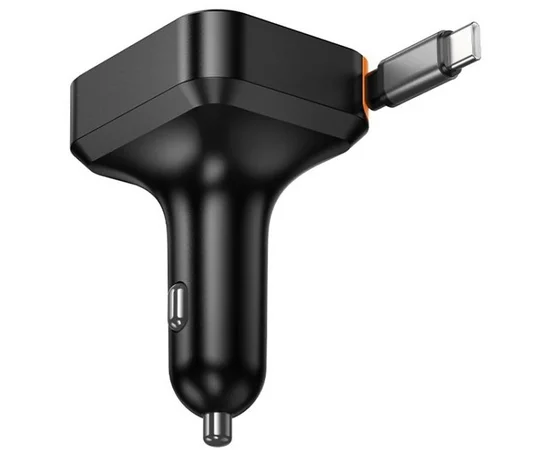 АЗУ Hoco NZ18 Guardian PD65W with retractable cable (1USB-A/2C) Black