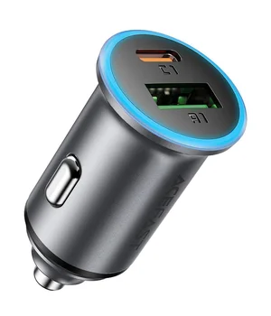 АЗУ Acefast B15 PD20W+QC3.0 65W (1USB-A/1C) Gray