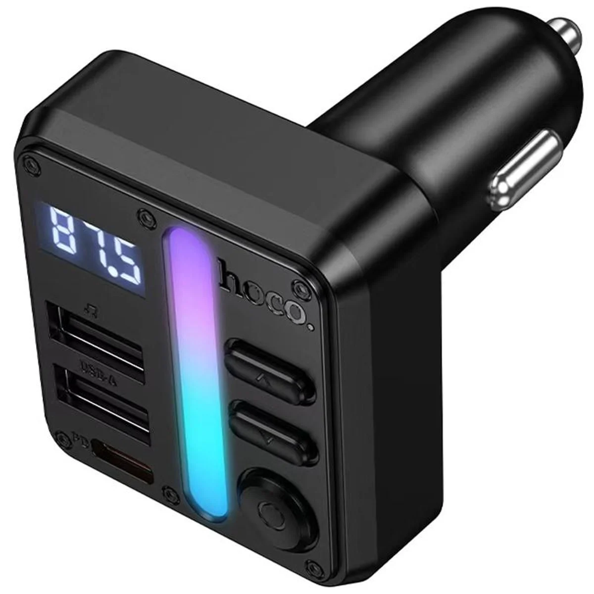 АЗУ FM модулятор Hoco E89 Libre 45W (1USB-A/1C) Black