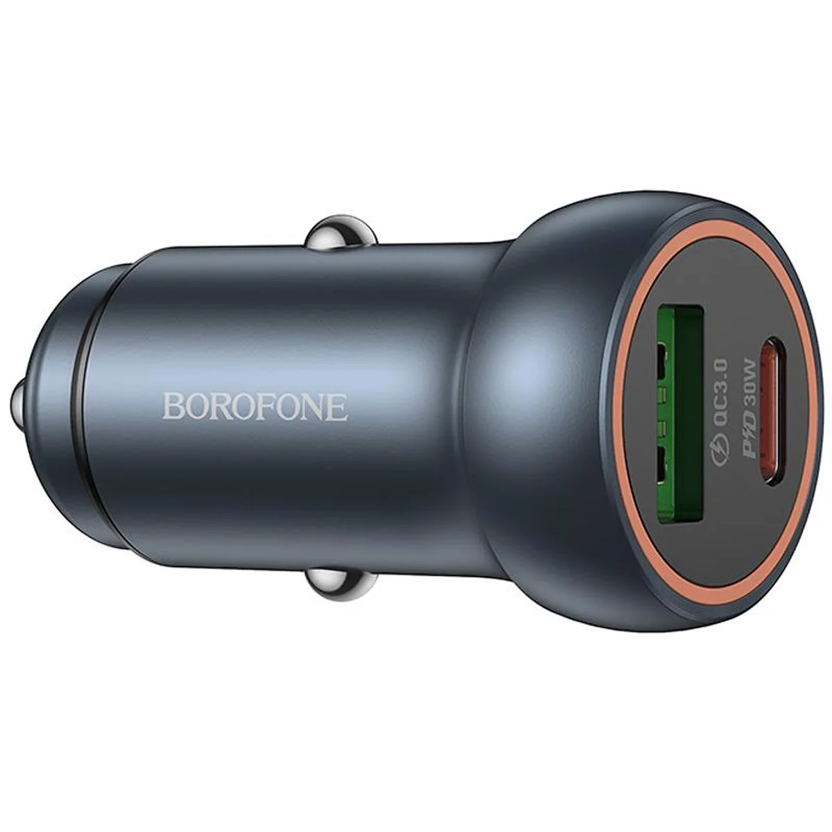 АЗУ Borofone BZ32A Fresh PD30W+QC3.0 (1USB-A/1C) Metal gray