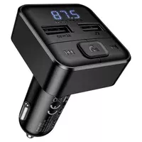 АЗУ FM модулятор Borofone BC63 Selecto QC3.0 (2USB-A) Black