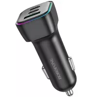 АЗУ Borofone BZ28C Trophie PD60W+QC3.0 (1USB-A/2C) Black