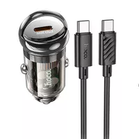 АЗУ Hoco Z53 Sight PD30W (1C) + Type-C to Type-C Transparent black