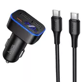 АЗУ Hoco Z63A Barry PD42W+QC3.0 (2USB-A/1C) + кабель Type-C to Type-C Black