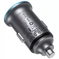 АЗУ Acefast B15 PD20W+QC3.0 65W (1USB-A/1C) Gray