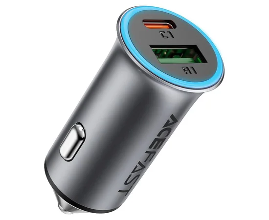 АЗУ Acefast B16 PD65W+QC3.0 95W (1USB-A/1C) Gray