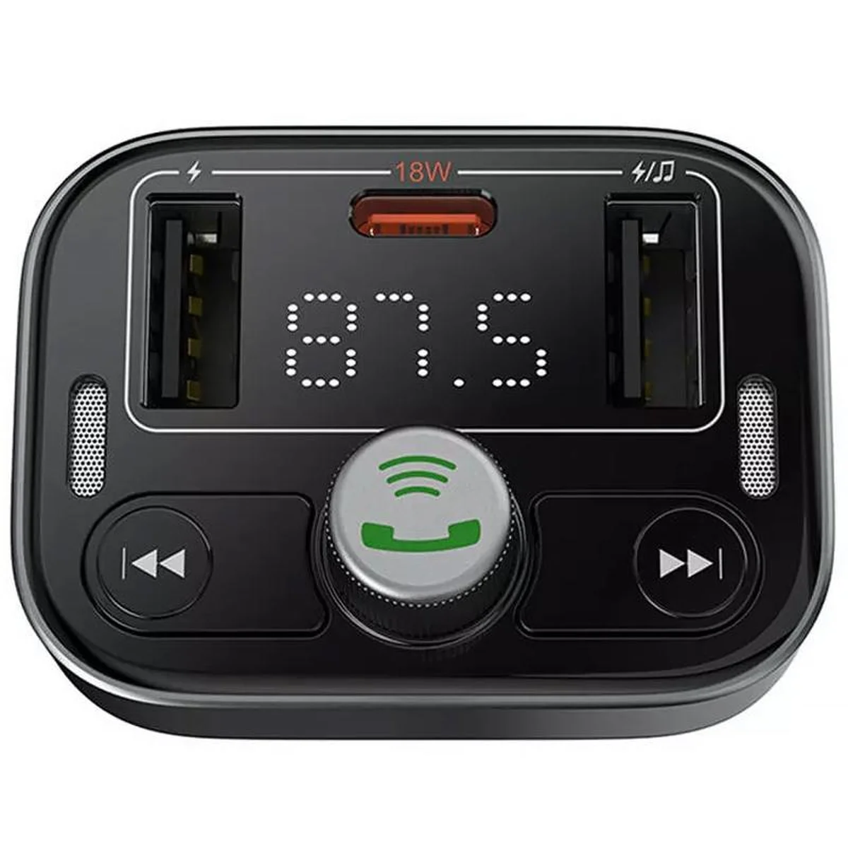 АЗУ FM модулятор Baseus S-09 Pro Series 18W (2USB-A/1C) (C10762200113) Cluster Black