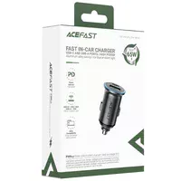 АЗУ Acefast B15 PD20W+QC3.0 total 65W (1USB-A/1C) Gray