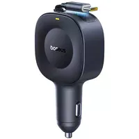 АЗУ Baseus PrimeTrip VR2 30W with retractable cable (2USB-C) (C0206401) Cosmic Black