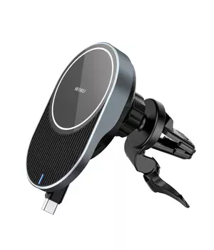 Автоутримувач із БЗУ WIWU CH-315 Gray