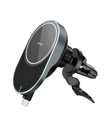 Автоутримувач із БЗУ WIWU CH-315 Gray