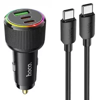 АЗУ Hoco NZ17 High Power 45W (1USB-A/2C) + кабель Type-C to Type-C Black