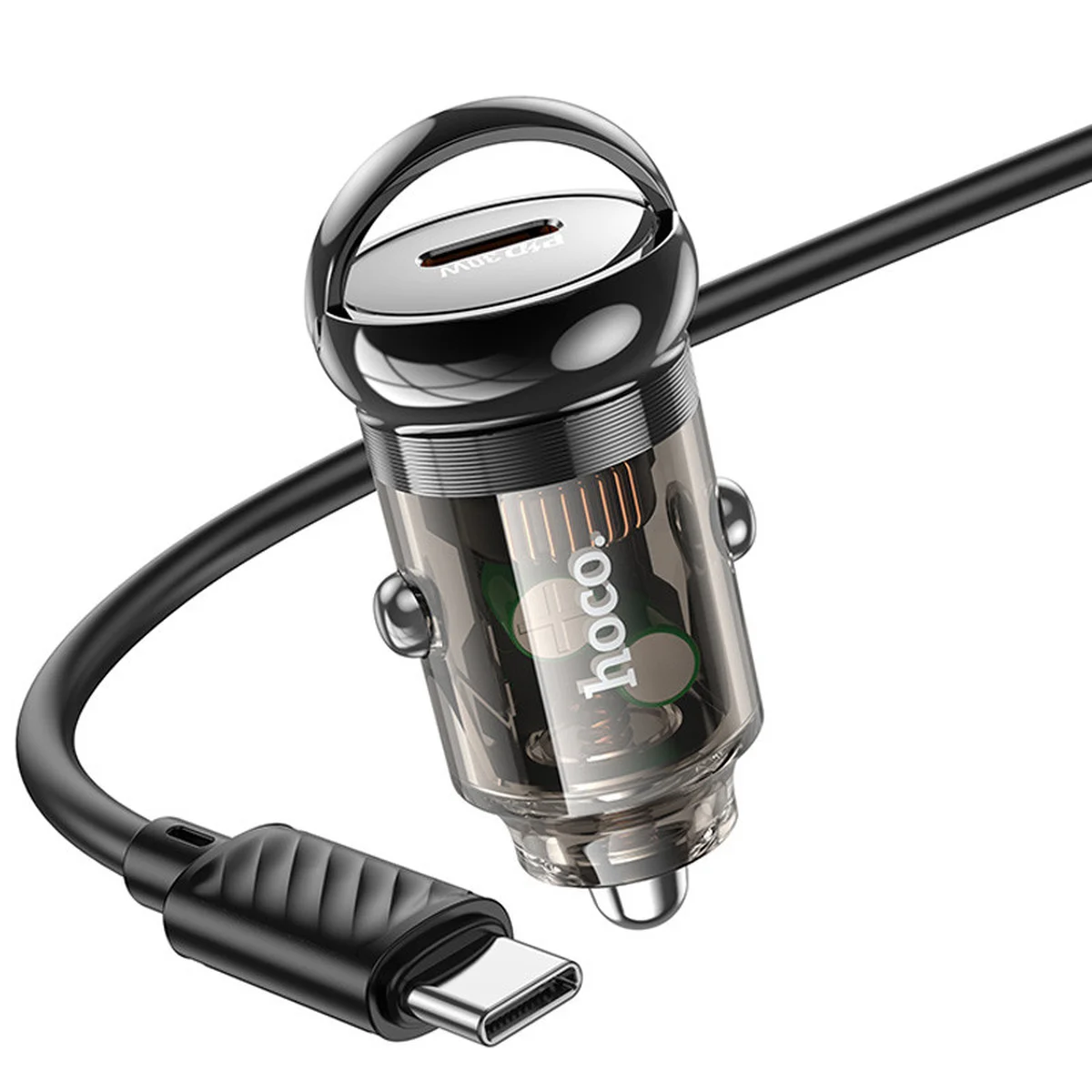 АЗУ Hoco Z53 Sight PD30W (1C) + Type-C to Type-C Transparent black