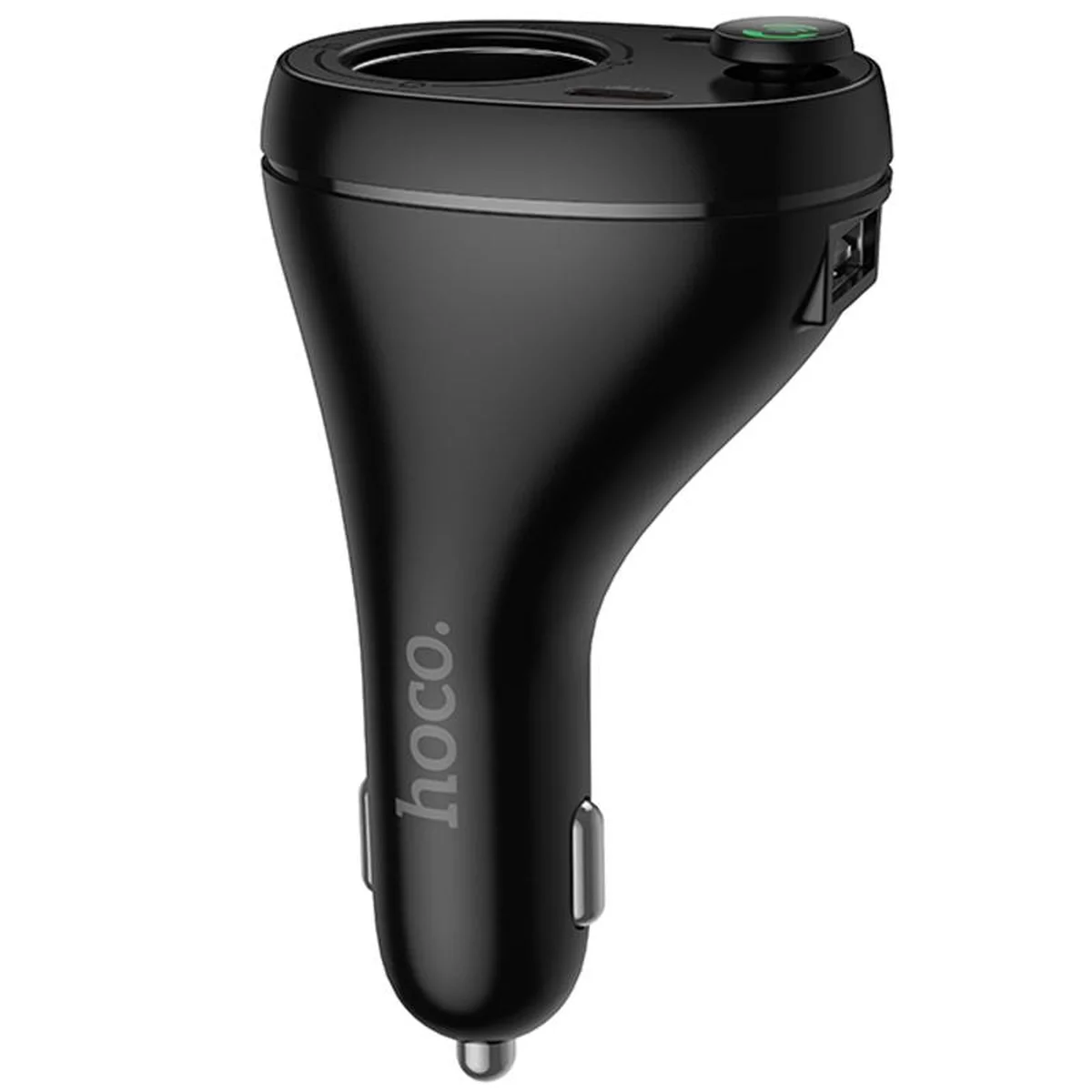 АЗУ FM модулятор Hoco E88 Star cigarette lighter 35W (2USB-C) Black