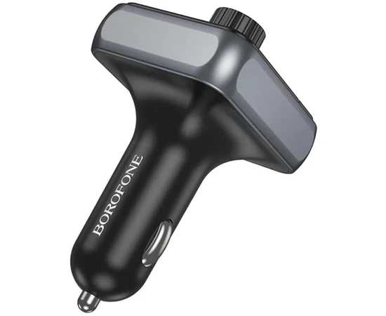 АЗУ FM модулятор Borofone BC50 Ascenso PD20W+QC3.0 18W (2USB-A/1C) Black