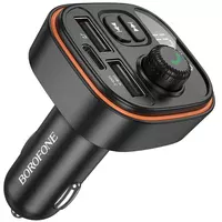 АЗУ FM модулятор Borofone BC59 Heroic (2USB-A/1C) Black