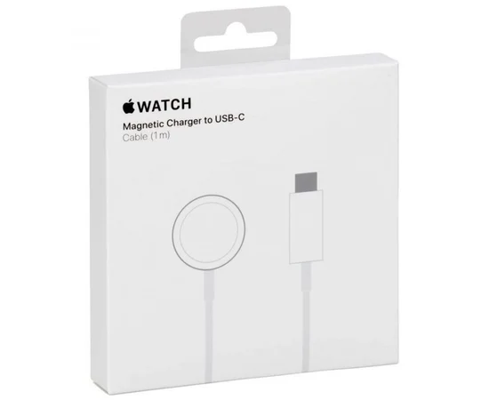 БЗУ Magnetic Fast Charger to USB-C Cable for Apple Watch (AAA+) (box) White