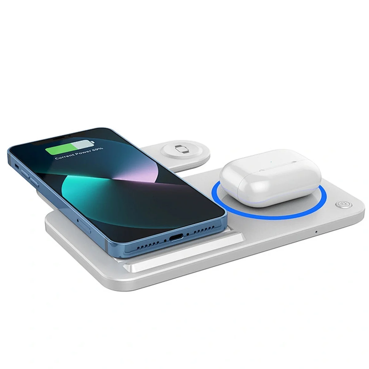 БЗУ WIWU Wi-W020 3 in 1 wireless charger White