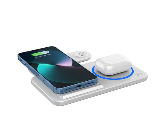 БЗУ WIWU Wi-W020 3 in 1 wireless charger White
