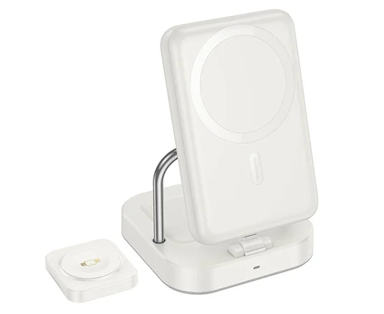 БЗУ Hoco CQ16 Astute 4in1 + Power Bank PD20W 10000 mAh Milky White