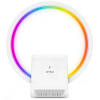 БЗУ WIWU Wi-W021 2 in 1 Wireless Charger+Bluetooth Speaker White