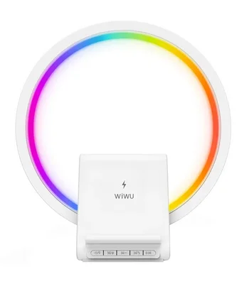 БЗУ WIWU Wi-W021 2 in 1 Wireless Charger+Bluetooth Speaker White