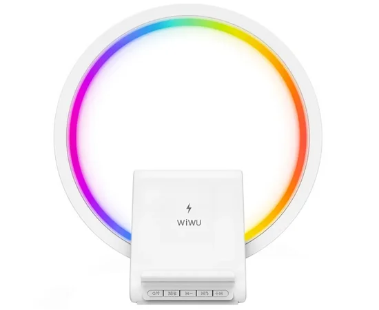 БЗУ WIWU Wi-W021 2 in 1 Wireless Charger+Bluetooth Speaker White