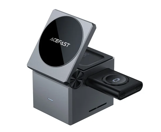 БЗУ Acefast E18 Rubik's Cube 3-in-1 Metal gray