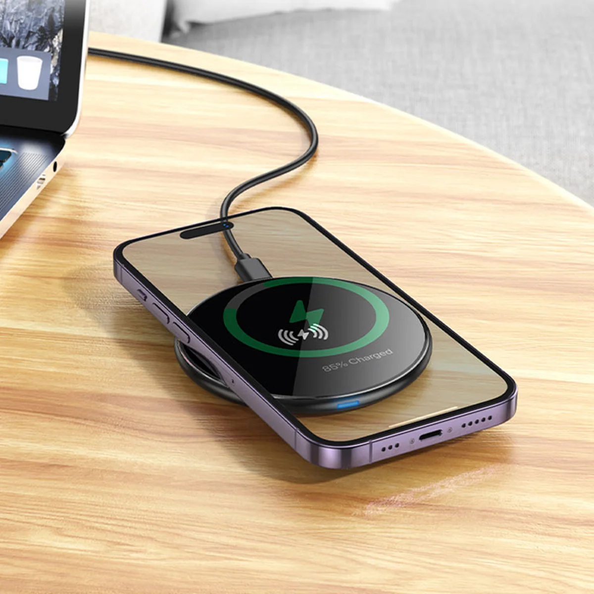 БЗУ BOROFONE BQ36 Juniper ultra-thin 15W Black