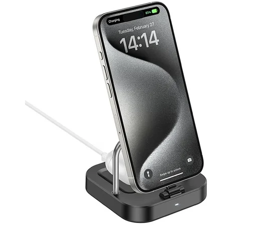 БЗУ Hoco CQ16B Astute 2in1 15W Black