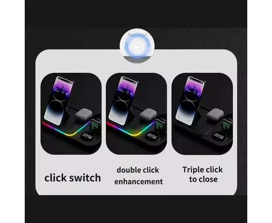 БЗУ + часы A82 4in1 Black