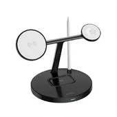 БЗУ WIWU Wi-W032 Magnetic 4 in 1 Cableless Charger Black