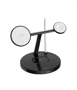 БЗУ WIWU Wi-W032 Magnetic 4 in 1 Cableless Charger Black