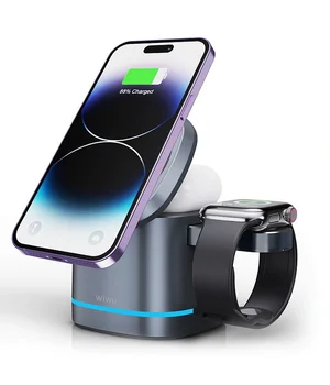 БЗУ WIWU Wi-W024 3 in 1 wireless charger Grey