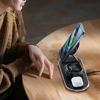 БЗУ Acefast E19 Qi2 desktop 3-in-1 Black