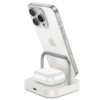 БЗУ Hoco CQ16 Astute 4in1 + Power Bank PD20W 10000 mAh Milky White