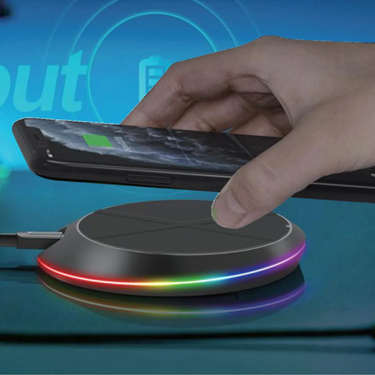 БЗУ JJT-827 RGB 15W Black