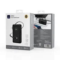 Портативное ЗУ Power Bank WIWU Wi-P049 PD20W with cable 10000 mAh Black