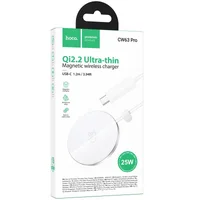 БЗУ Hoco CW63 Pro Fast Qi2 magnetic 25W White