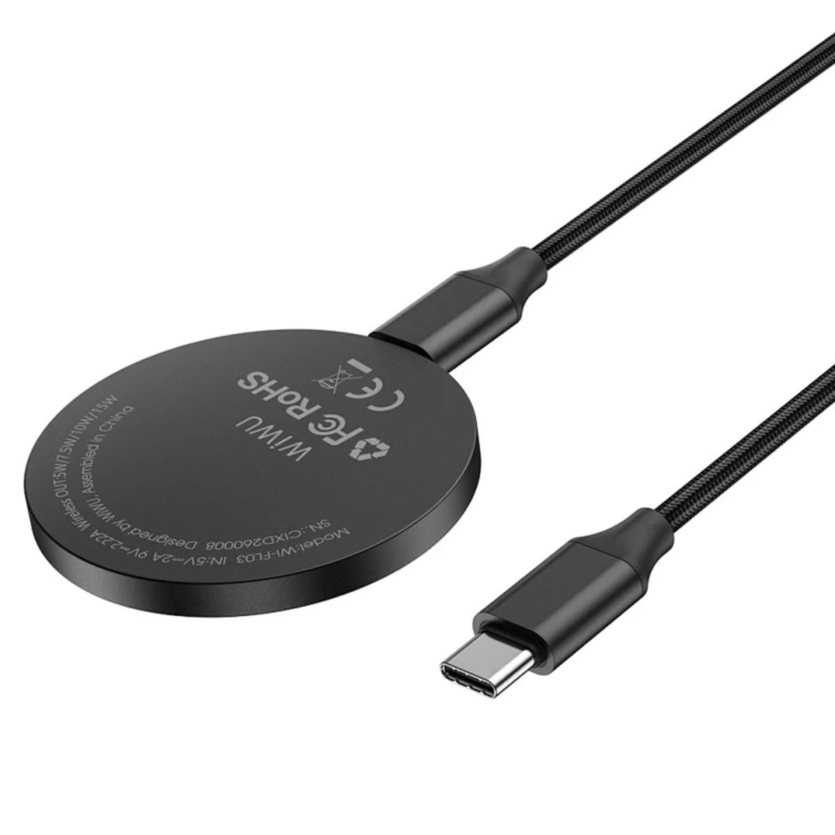 БЗУ WIWU Wi-W034 Kevlar Wireless Charger Black