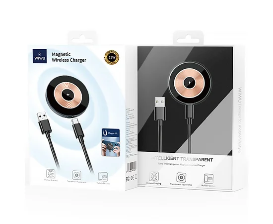 БЗУ WIWU Wi-W008 15W wireless charger Grey