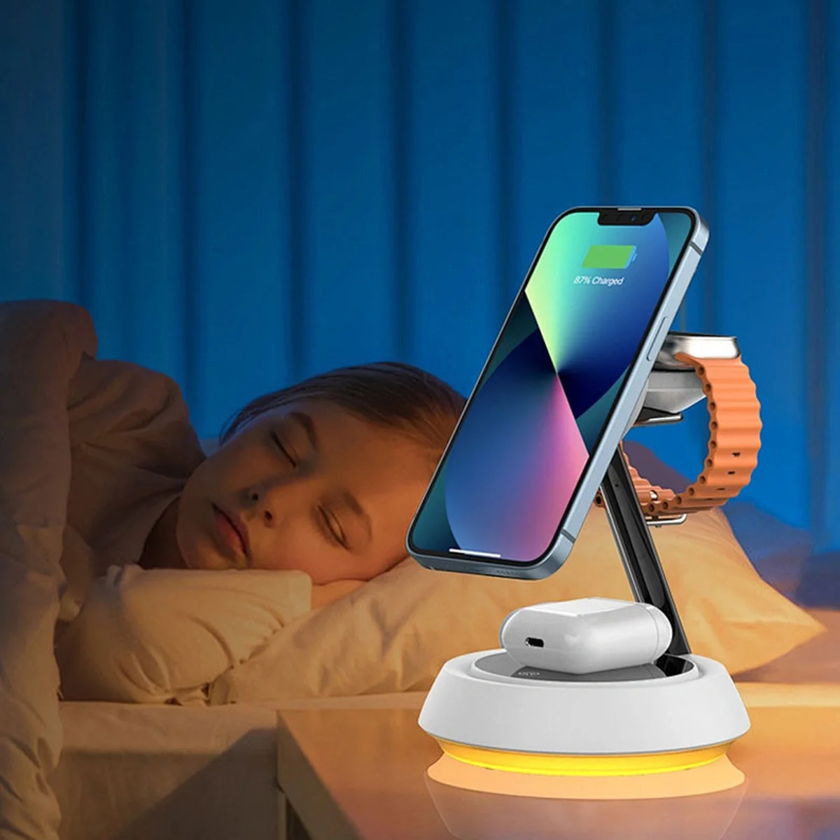 БЗУ WIWU Wi-W002 3 in 1 wireless charger White