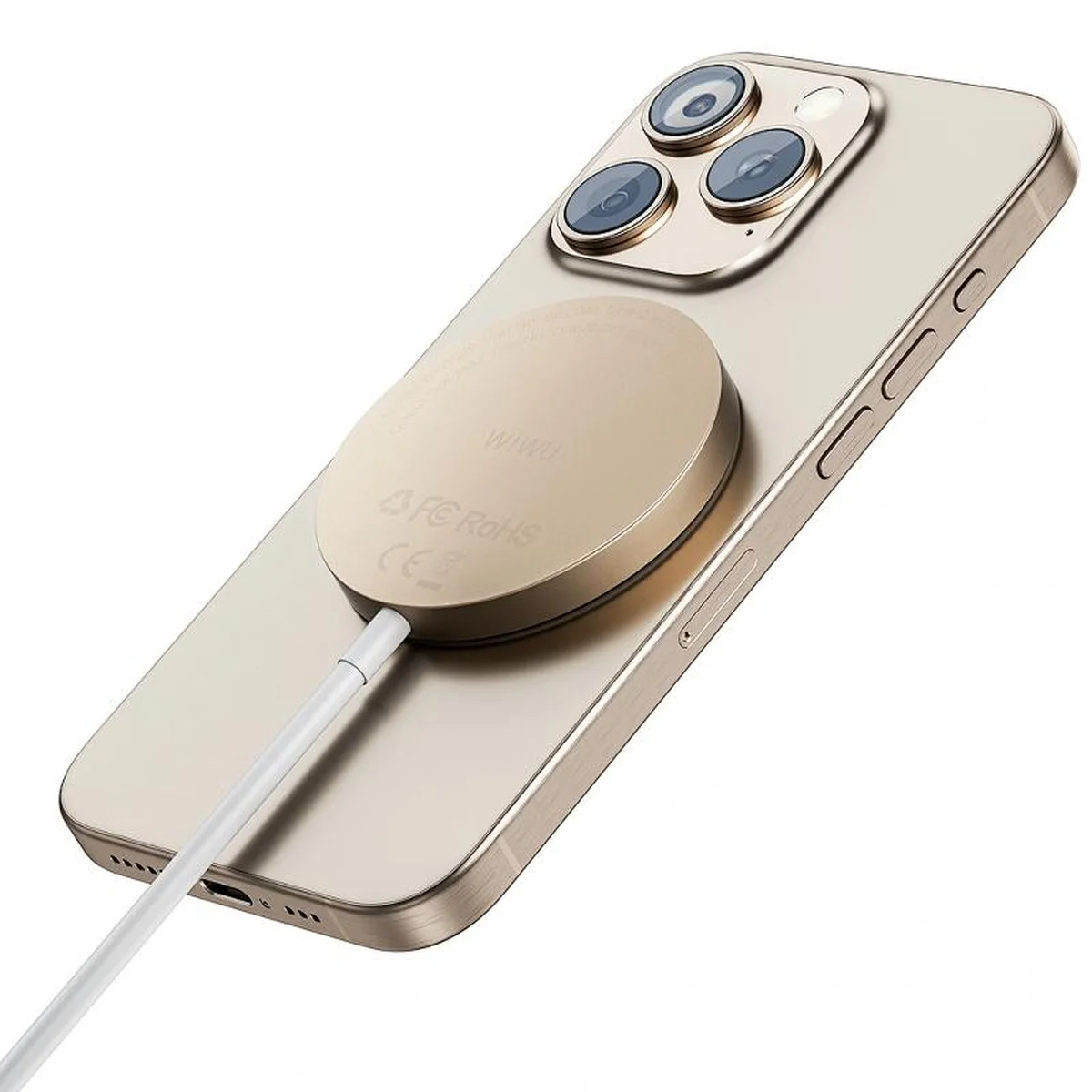 БЗУ WIWU Wi-W029 MagCircle Qi2 15W Gold