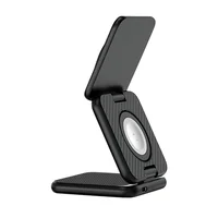 БЗУ WIWU Wi-W035 Mag Go 3 in 1 Wireless Charger Black